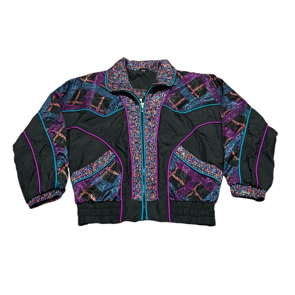 Vintage Women’s Medium East West Retro Windbreaker Jacket